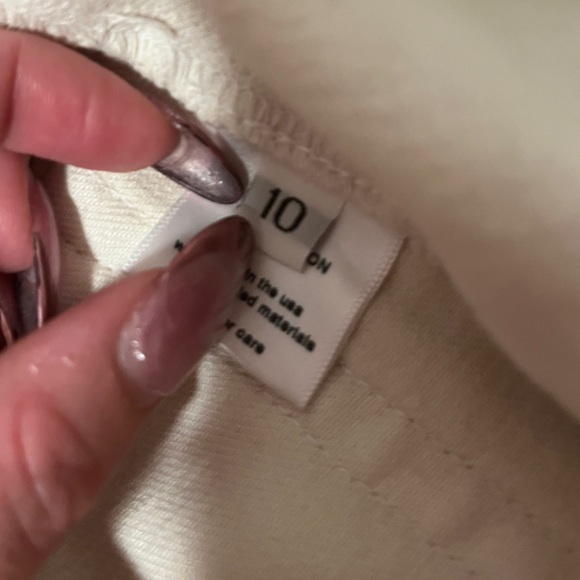 Rachel Comey Off-White Jeans Size 10 - Picture 4 of 4